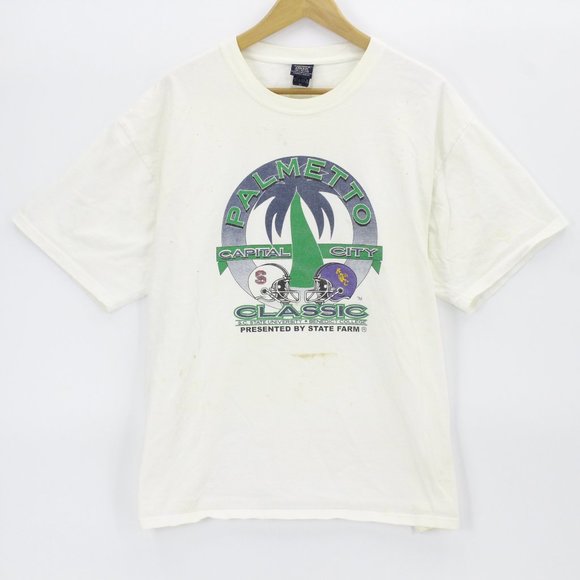 Vintage Choice Apparel Men's Palmetto Football Short Sleeve Graphic T-Shirt XL - Picture 1 of 8